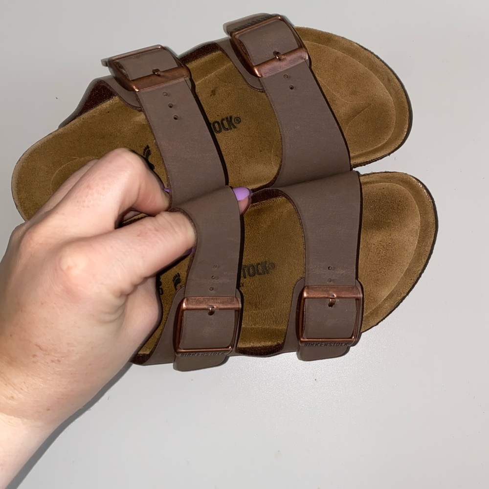 Birkenstock Brown Double-Strap Kids Sandals